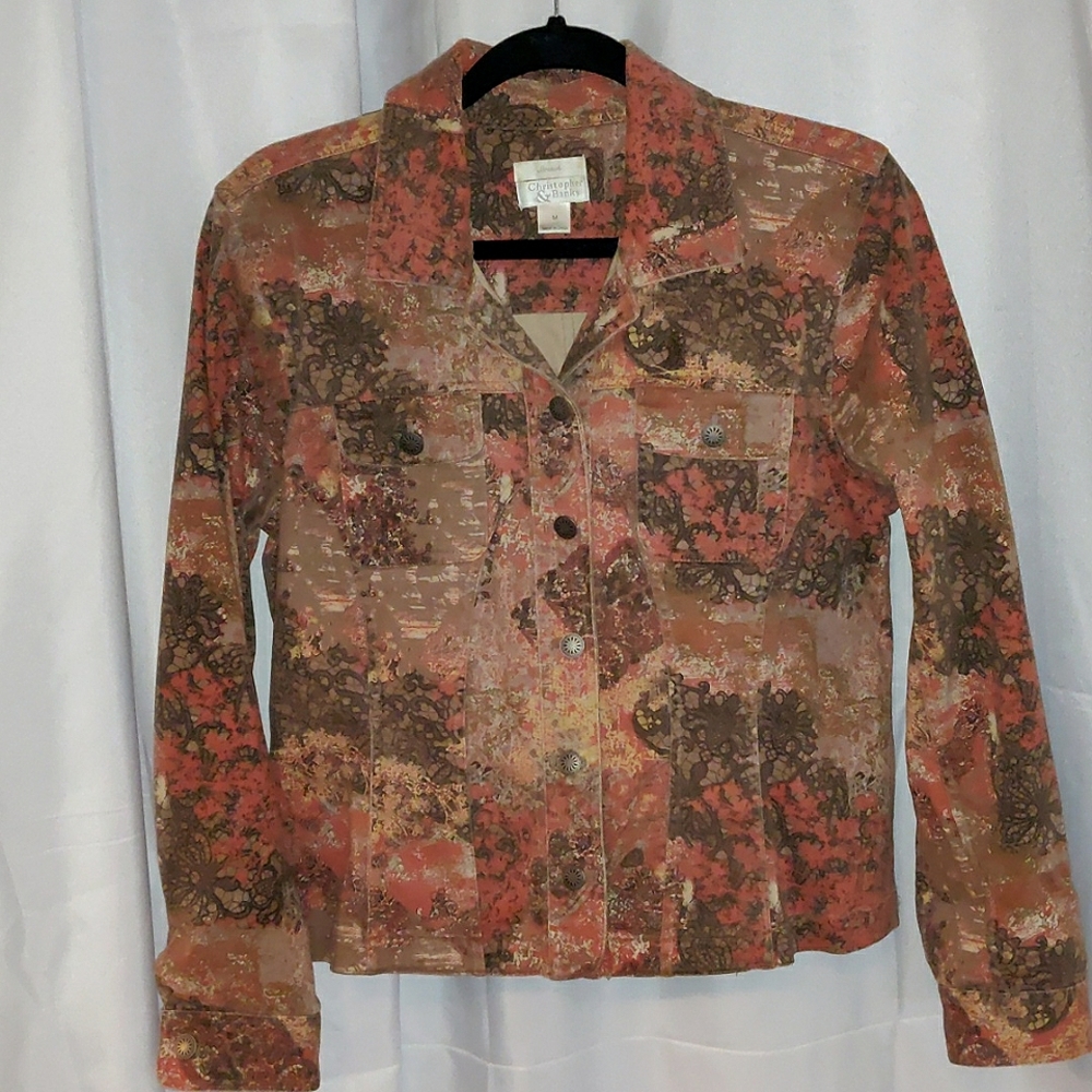 Christopher & Banks, print jacket, M